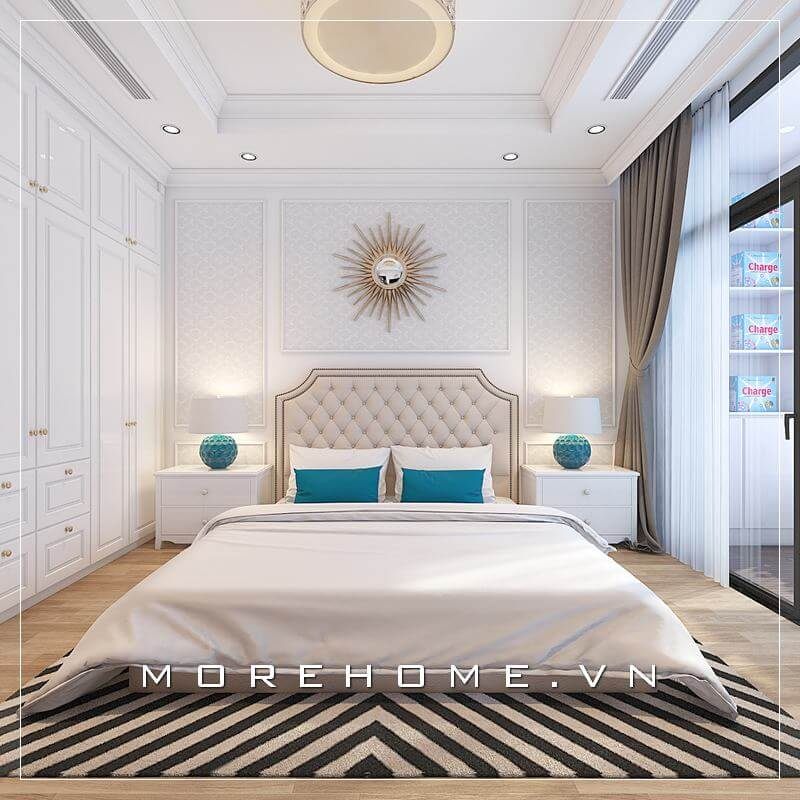 Mẫu giường ngủ da giá rẻ tại Hà Nội được sản xuất tại Morehome